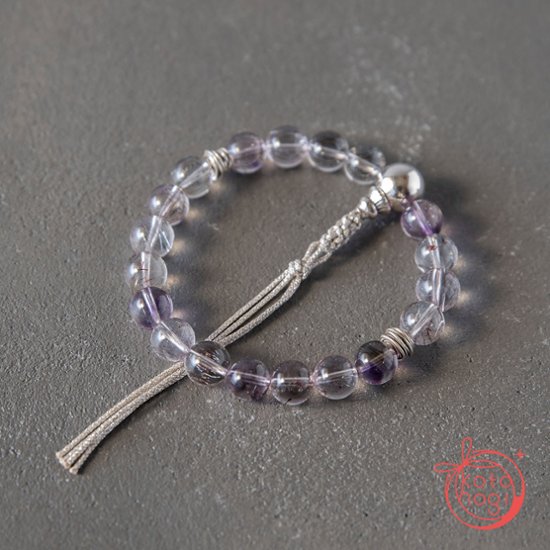 【魔除け・潜在能力・浄化】お守りブレスレット「甘露」スーパーセブン シルバー925 カレンシルバー画像