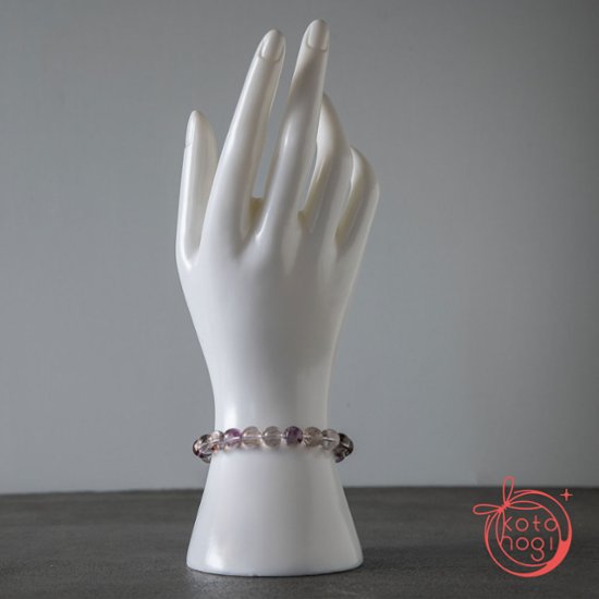 【魔除け・潜在能力・浄化】お守りブレスレット「甘露」スーパーセブン シルバー925 カレンシルバー画像