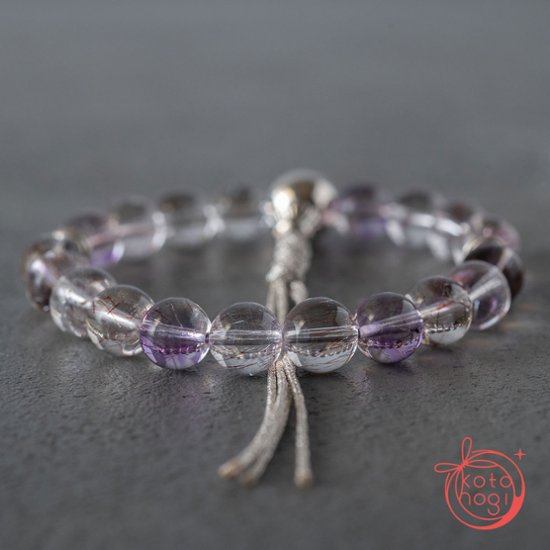 【魔除け・潜在能力・浄化】お守りブレスレット「甘露」スーパーセブン シルバー925 カレンシルバー画像