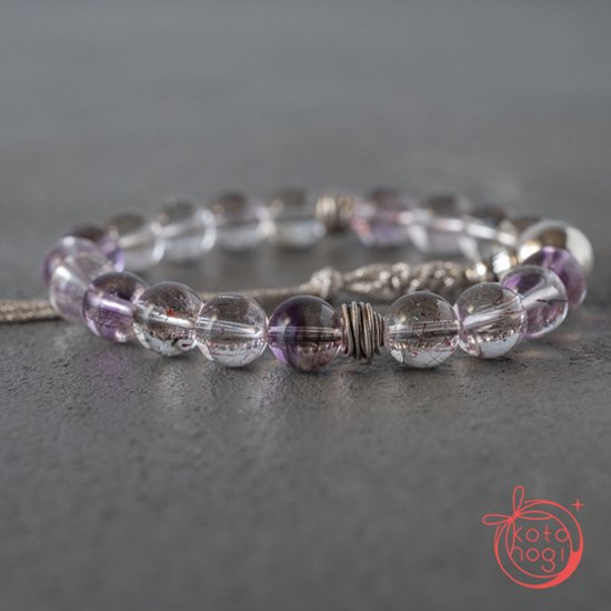 【魔除け・潜在能力・浄化】お守りブレスレット「甘露」スーパーセブン シルバー925 カレンシルバー画像