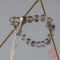 【魔除け・潜在能力・浄化】お守りブレスレット「甘露」スーパーセブン シルバー925 カレンシルバー画像