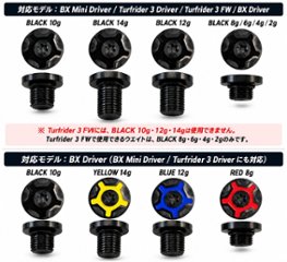 BlackXspire Driver/Mini Driver/Turfrider3用 SUS可変ウエイト 10g/14ｇ/12ｇ/8ｇ/6g/4g/2gの画像