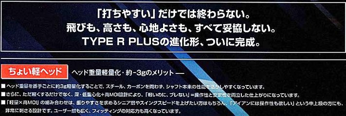 RomaRo Ray TYPE R PLUS IRON 装着シャフト(NS950GH／DG S200)画像