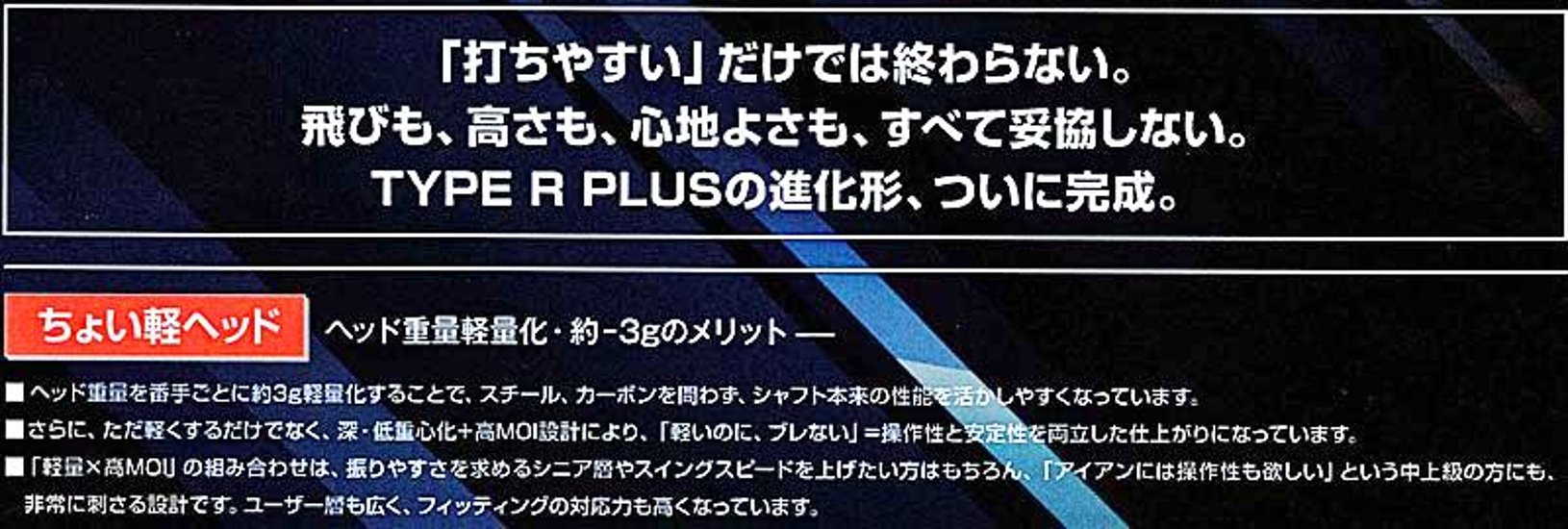 RomaRo Ray TYPE R PLUS IRON 装着シャフト(NS950GH／DG S200)画像