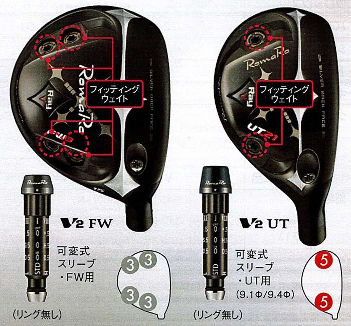 RomaRo ロマロ Ray TYPE-R レイ タイプR FW3 3W 15° 青マナ ディアマナ 