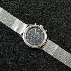 【WMT WATCH】Grumman / Original Blue Dial - Quartz Mesh Band / 腕時計 メンズ おしゃれ 人気 30代 40代 50代 おすすめ画像