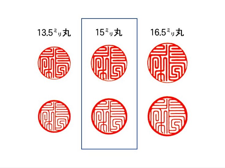 【美印工房】個人銀行印用はんこ：柘15㍉丸画像