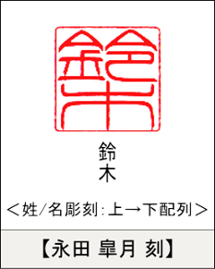 【昭和印鑑工房】角型印鑑用はんこ：柘15㍉角画像