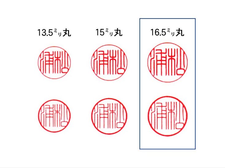 【秀碩の工房】個人銀行印用はんこ：特選象牙16.5㍉丸画像