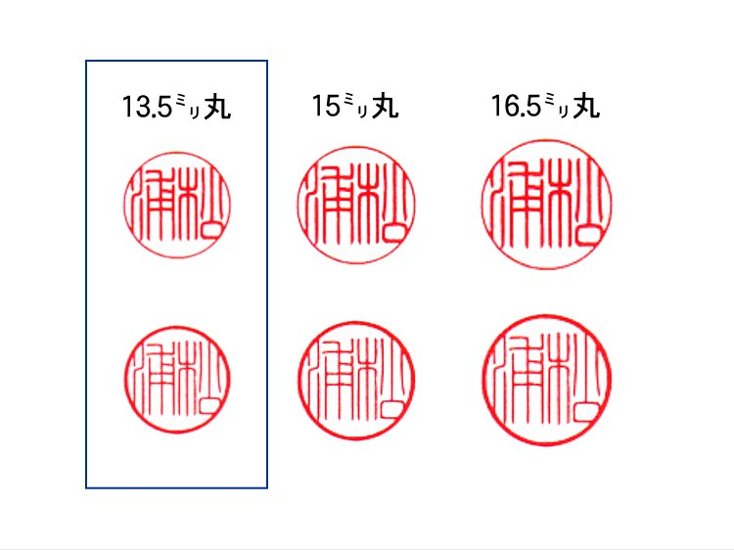 【秀碩の工房】個人銀行印用はんこ：極上象牙13.5㍉丸画像