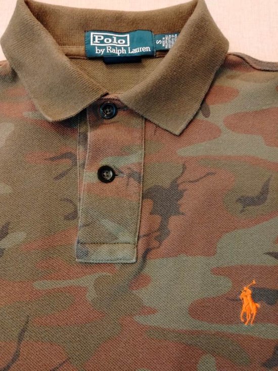 ポロ ラルフローレン Polo Ralph Lauren 迷彩 カモフラージュ ポロシャツ 半袖 シャツ（USED品）画像