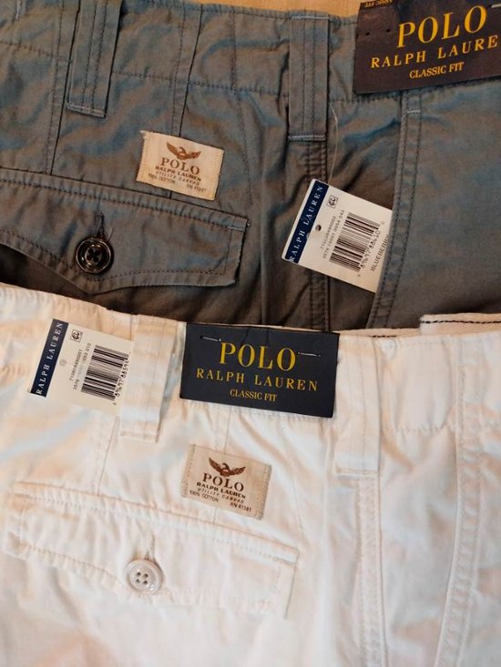 ポロ ラルフローレン Polo Ralph Lauren カーゴ ショーツ ホワイト ネイビー ショートパンツ カーゴパンツ画像