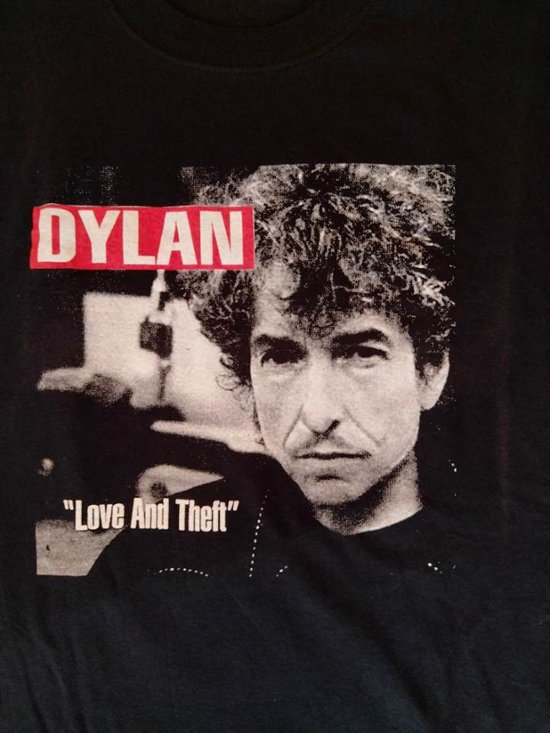 ボブ・ディラン Bob Dylan Tシャツ ブラック Love and Theft ラブ アンド セフト（USED品）画像