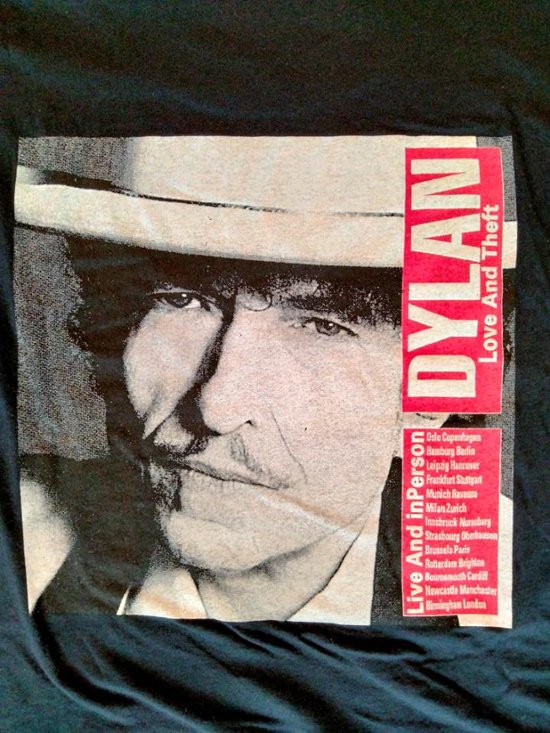 ボブ・ディラン Bob Dylan Tシャツ ブラック Love and Theft ラブ アンド セフト（USED品）画像