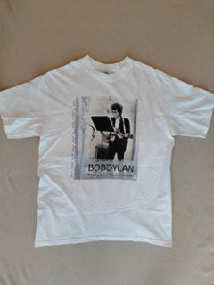 ボブ・ディラン Bob Dylan Tシャツ ホワイト L（USED品）の画像