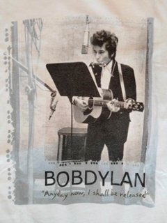 ボブ・ディラン Bob Dylan Tシャツ ホワイト L（USED品）画像