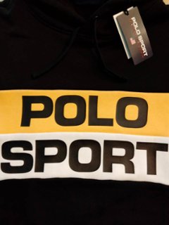 ポロスポーツ ラルフローレン スウェット パーカ ブラック Polo Sport画像