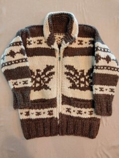 カウチンセーター カナダ製 サンダーバード（USED品）の画像