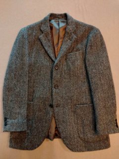 ハリスツイード ジャケット ヘリンボーン（USED品）の画像