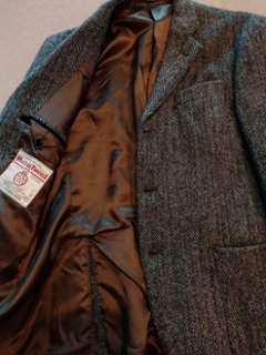ハリスツイード ジャケット ヘリンボーン（USED品）画像