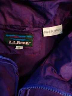 L.L.Bean フーデッド・ジャケット パープル  （USED品）画像