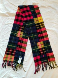 ポロ ラルフローレン マフラー イタリア製（USED品）の画像