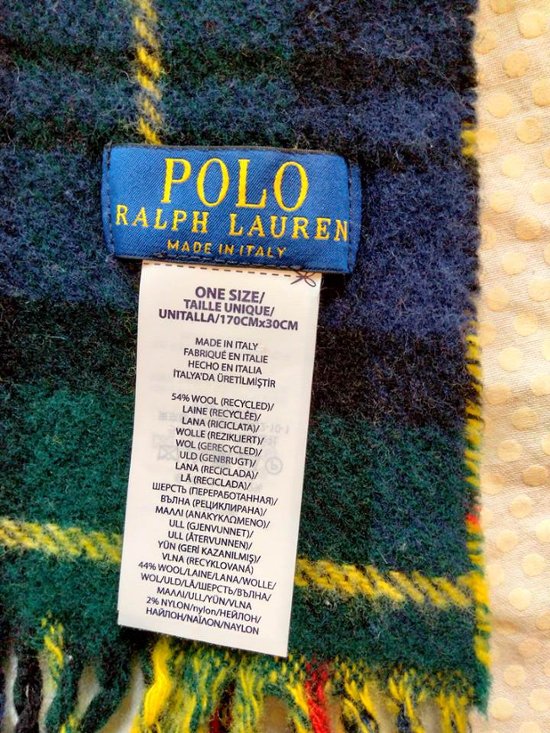 ポロ ラルフローレン マフラー イタリア製（USED品）画像