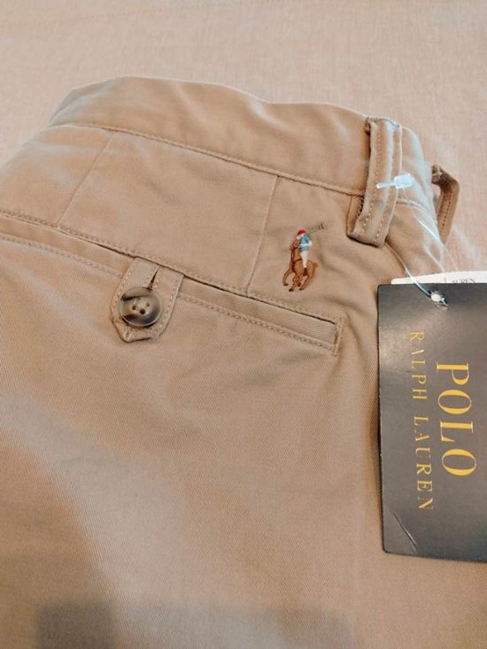 ポロ ラルフローレン チノパン ダメージ・リペア加工画像
