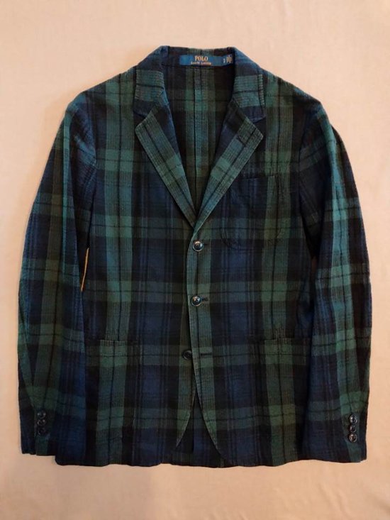 ポロ ラルフローレン シアサッカー ブラックウォッチ ジャケット（USED品）画像