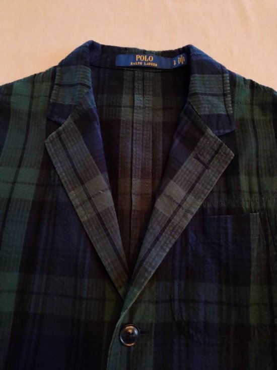 ポロ ラルフローレン シアサッカー ブラックウォッチ ジャケット（USED品）画像