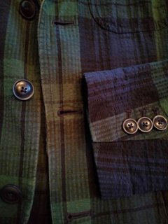 ポロ ラルフローレン シアサッカー ブラックウォッチ ジャケット（USED品）画像