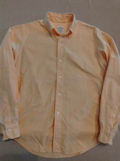 ブルックスブラザーズ シャツ USA製 ボタンダウンシャツ イエロー（USED品）の画像