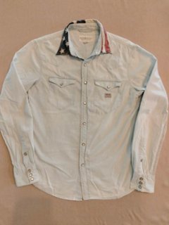 デニム＆サプライ ラルフローレン シャンブレー シャツ（USED品）の画像