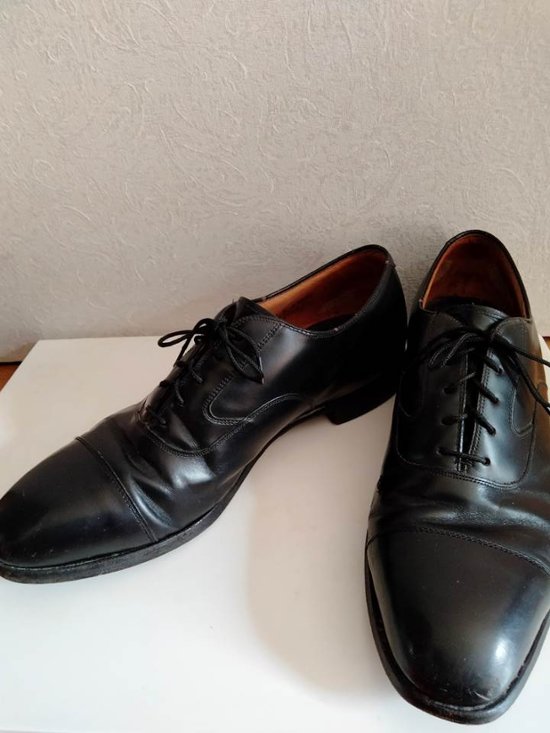 ジョンストン&マーフィー USA製 ストレートチップ レザー シューズ（USED品）画像