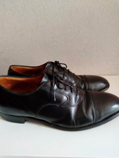 ジョンストン&マーフィー USA製 ストレートチップ レザー シューズ（USED品）画像