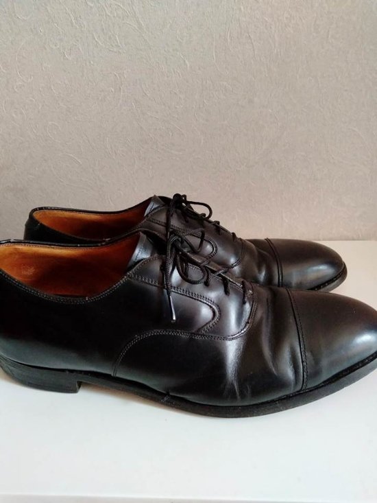 ジョンストン&マーフィー USA製 ストレートチップ レザー シューズ（USED品）画像