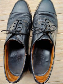 ジョンストン&マーフィー USA製 ストレートチップ レザー シューズ（USED品）画像