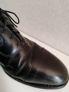 ジョンストン&マーフィー USA製 ストレートチップ レザー シューズ（USED品）画像