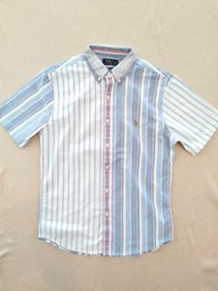 ポロ ラルフローレン ボタンダウンシャツ クレイジー ストライプの画像