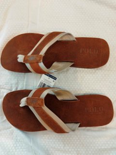 ポロ ラルフローレン レザーサンダル画像