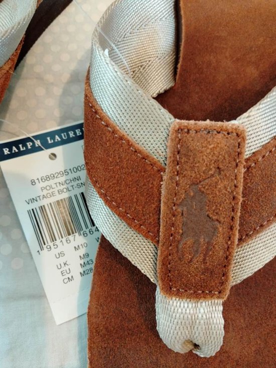 ポロ ラルフローレン レザーサンダル画像