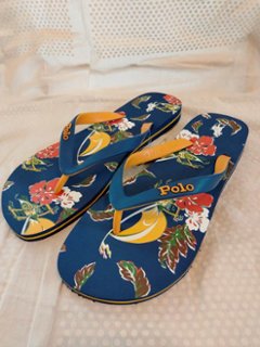 ポロ ラルフローレン ビーチサンダル ネイビーの画像