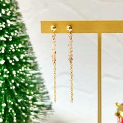 クリスマスギフトセット★インペリアルトパーズのネックレス＆耳飾りセット_14kgf画像