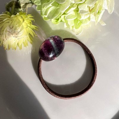 フローライトのヘアゴムの画像