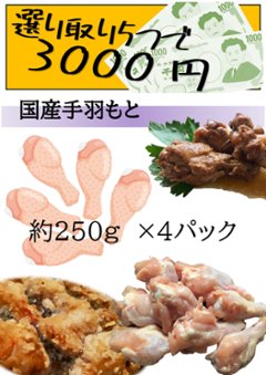 選り取り５つで3,500円対象商品　国産手羽もと300g×2パックの画像