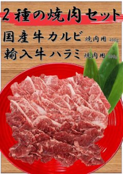 2種の焼肉セットの画像