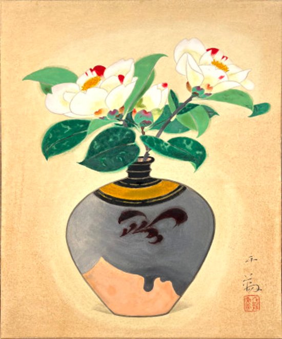 郷倉千靱　「椿」画像