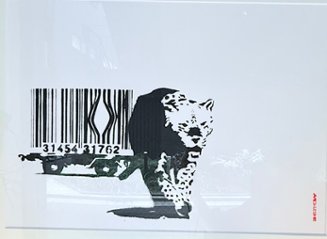 バンクシー　Barcode Leopardの画像