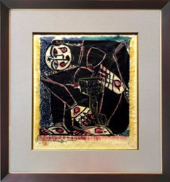 棟方志功「鼓神の棚」の画像