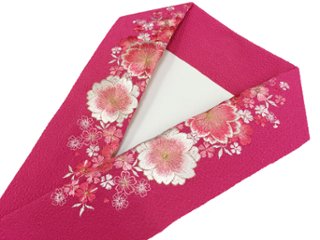 刺繍［ピンク］桜柄半衿画像